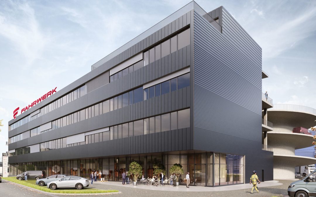 Real estate and B2B sales prospecting: How this commercial building project gets tenants to rent the space in Fahrwerk Winterthur.